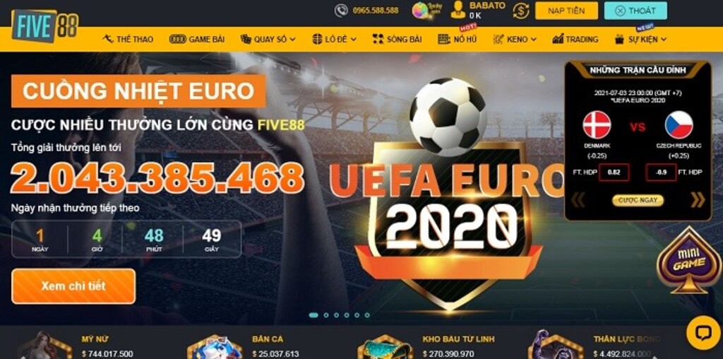 Giới thiệu về nhà cái Five88